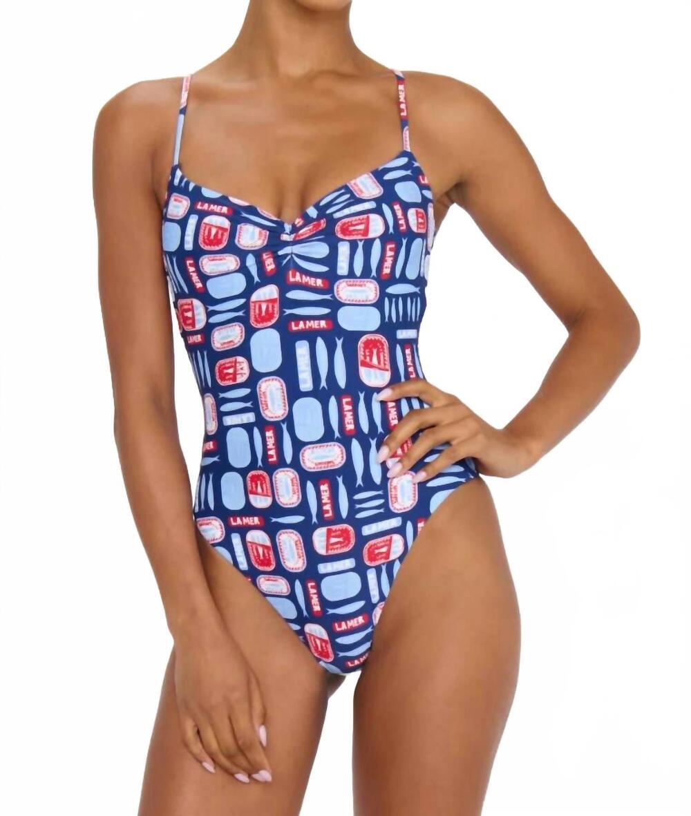 NEW SHOW ME YOUR MUMU bells beach one piece swimsuit in salty sardines